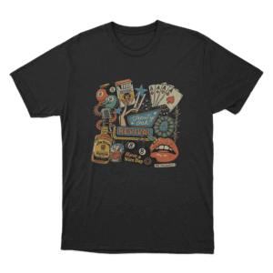 Treaty Oak Revival Collage Print Unisex T Shirt Black