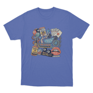 Treaty Oak Revival Collage Print Unisex T Shirt Blue