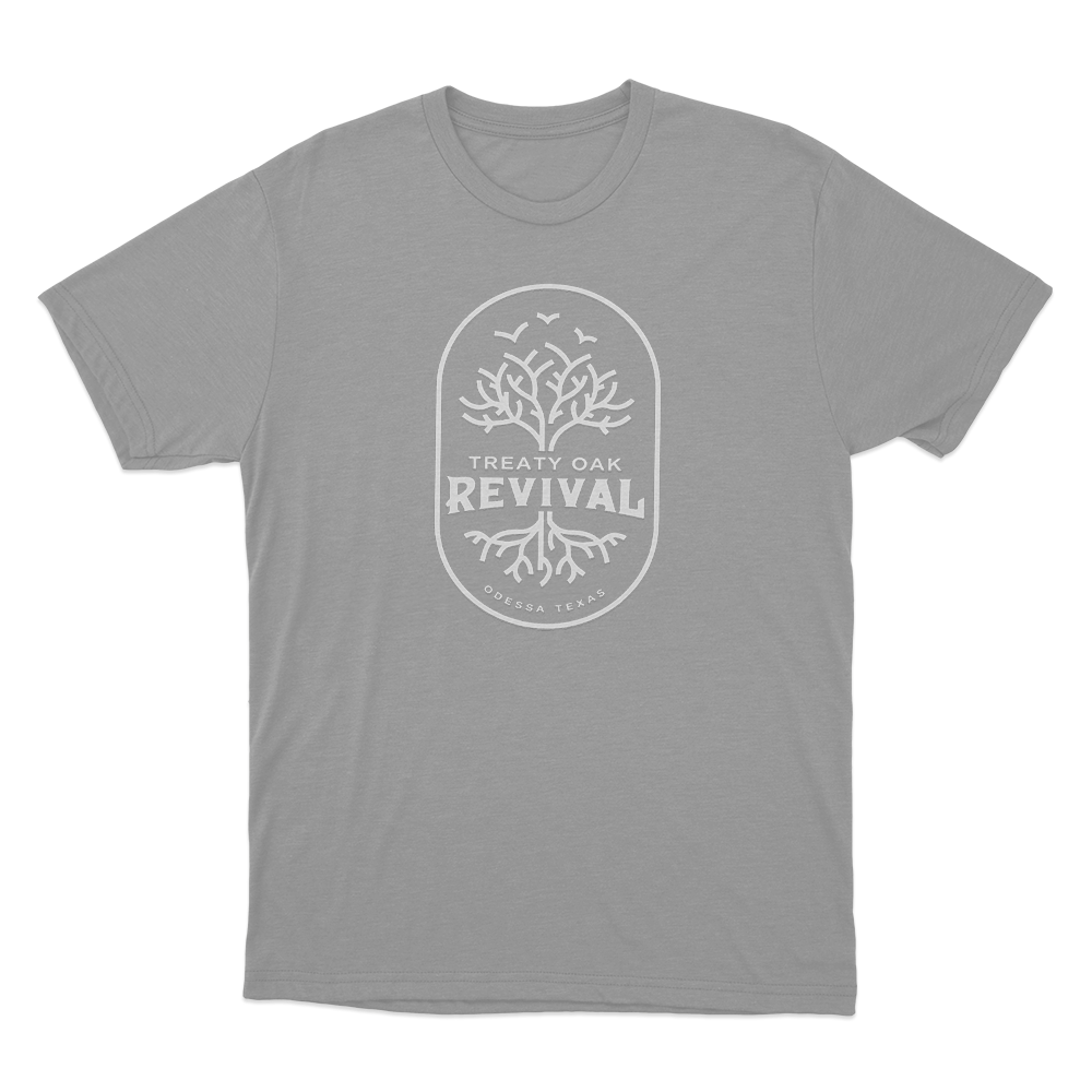 Treaty Oak Revival Logo Unisex T Shirt Grey Treaty Oak Revival Logo Unisex T Shirt Grey