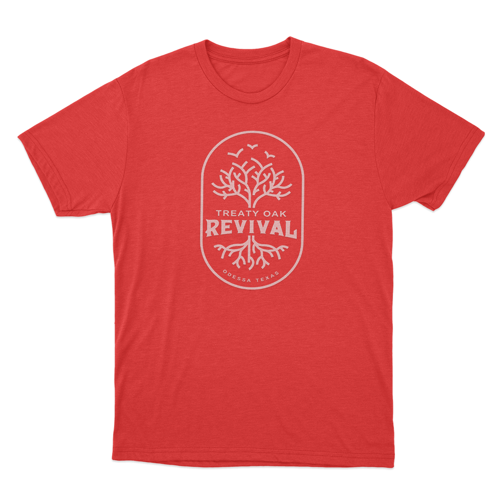 Treaty Oak Revival Logo Unisex T Shirt Red Treaty Oak Revival Logo Unisex T Shirt Red