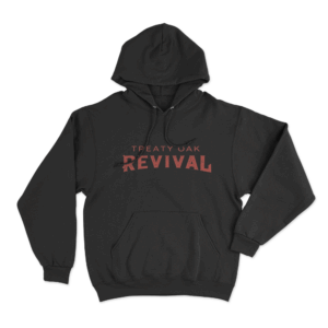Treaty Oak Revival Vintage Text Unisex Hoodie Black
