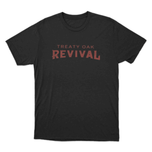 Treaty Oak Revival Vintage Text Unisex T Shirt Black
